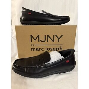 MJNY Marc Joseph Black Leather Loafers Mens 9 John Street